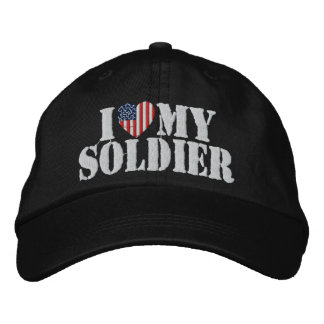 Boné Eu Amo Meu Soldado Bordado O Chapéu
