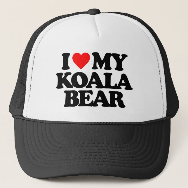 BONÉ EU AMO MEU URSO DE KOALA (Frente)