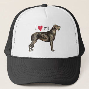 Boné Eu amo meu Wolfhound irlandês