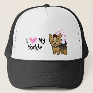 Boné Eu amo meu yorkshire terrier (o cabelo curto com