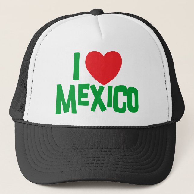 Boné Eu amo México (Frente)