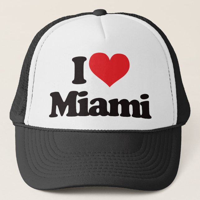 Boné Eu amo Miami (Frente)