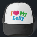 Boné Eu Amo Minha Colly<br><div class="desc">Eu Amo A Minha Lolly. Um presente bonito de avó de neto ou neta.</div>