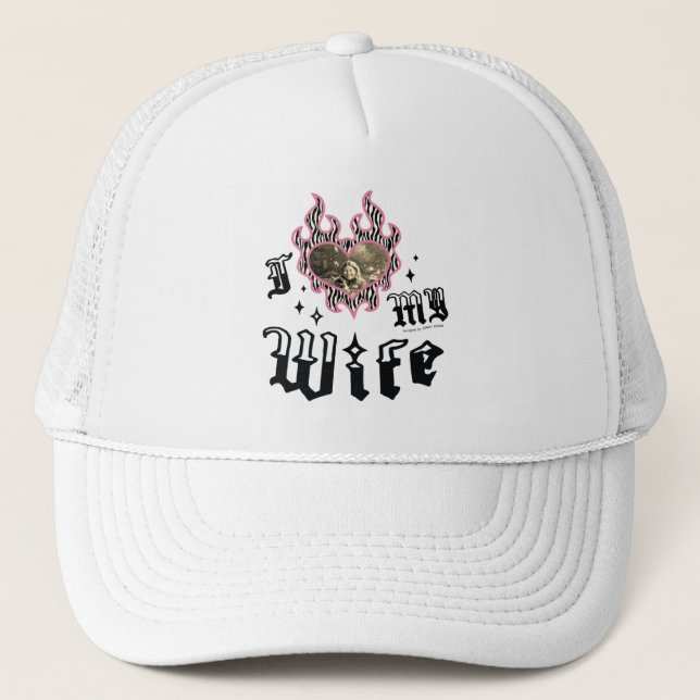 Boné Eu Amo Minha Esposa - Zebra - DingusDesign  (Frente)