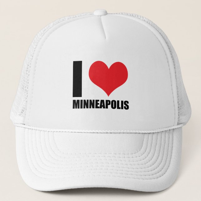 Boné Eu amo Minneapolis (Frente)