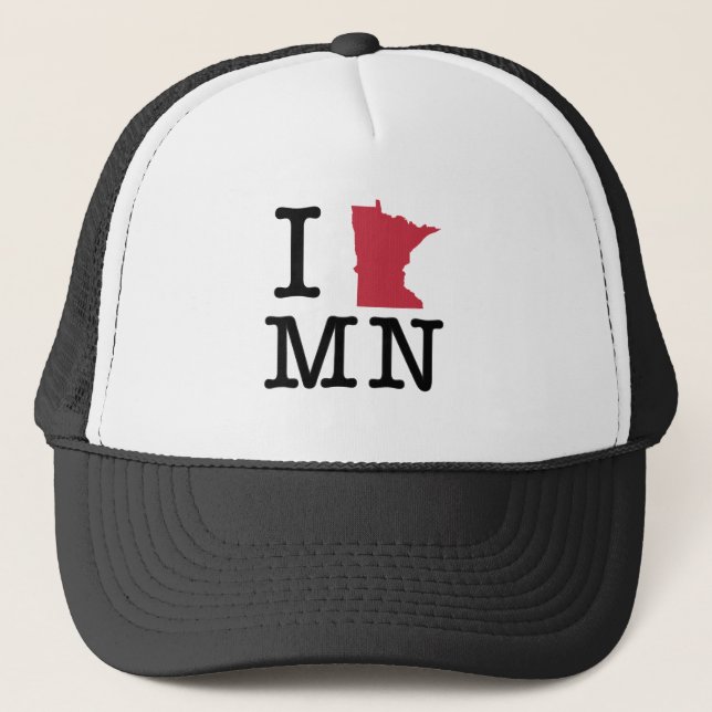 Boné Eu amo Minnesota (Frente)