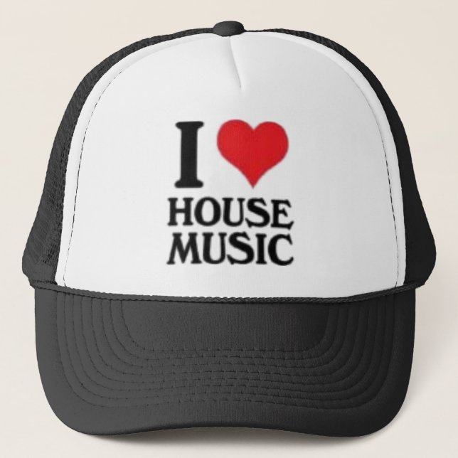 Boné Eu Amo Música House (Frente)