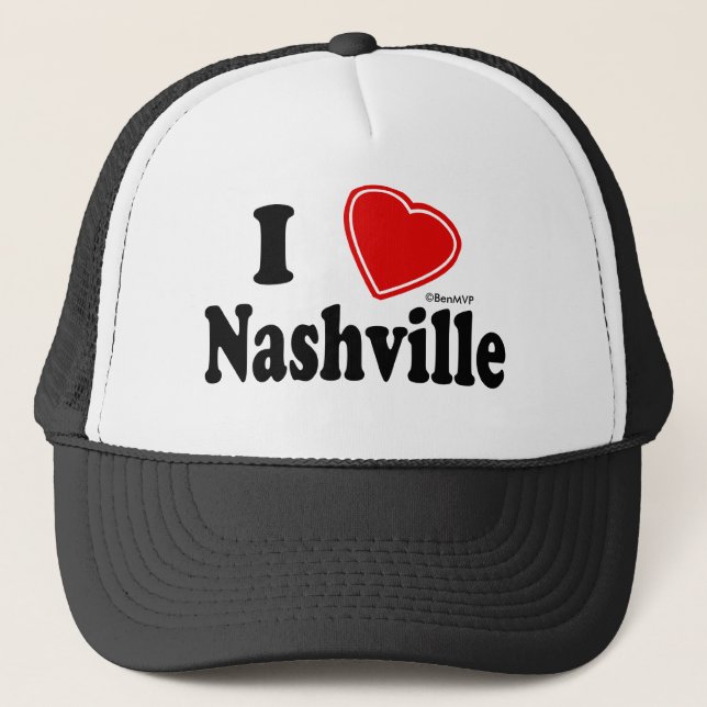 Boné Eu amo Nashville (Frente)