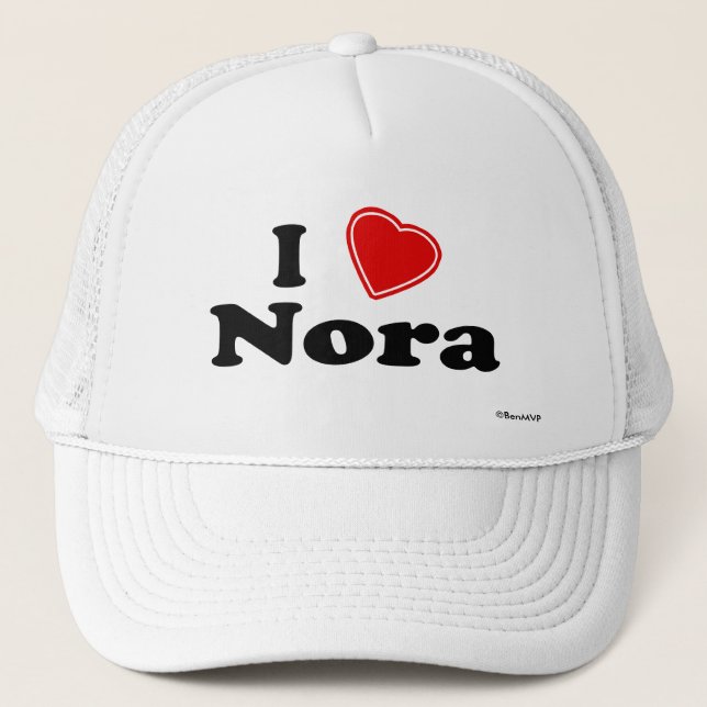 Boné Eu amo Nora (Frente)