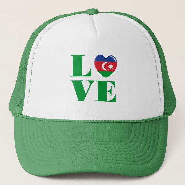 Boné Eu amo o Azerbaijão (Frente)