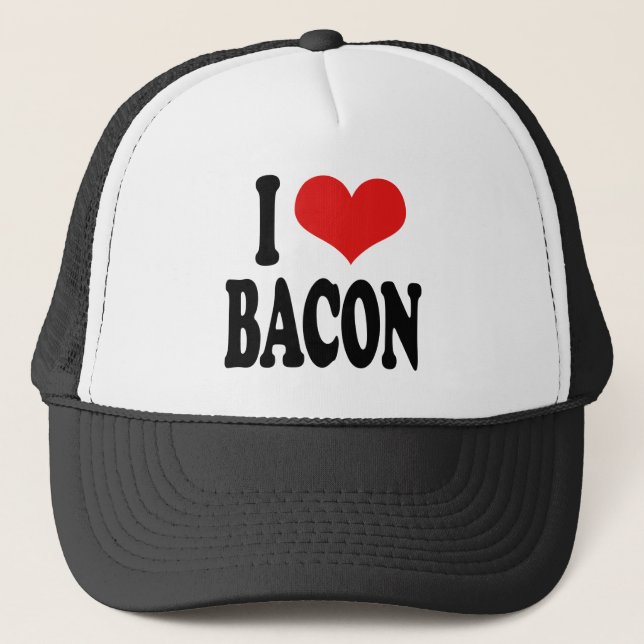 Boné Eu amo o bacon (Frente)