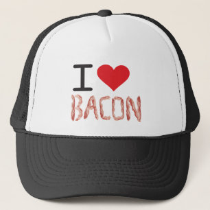 Boné Eu amo o bacon
