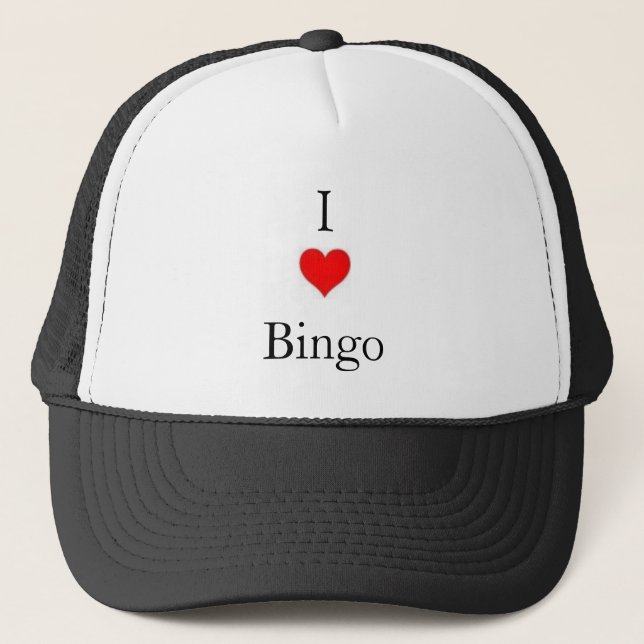 Boné eu amo o bingo (Frente)