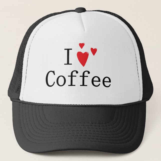 Boné Eu amo o café (Frente)