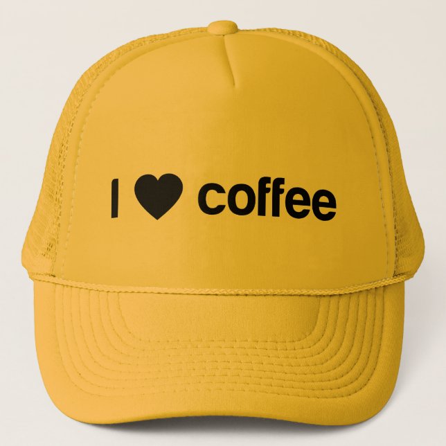 Boné Eu amo o café (Frente)