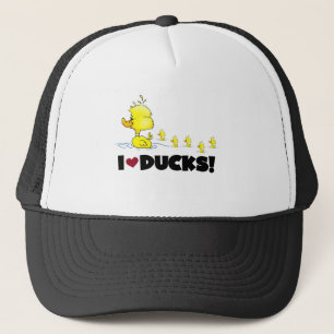 Boné Eu amo o camiseta e os presentes dos patos