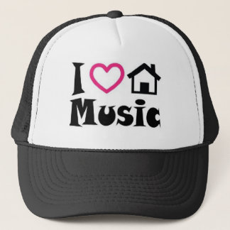 Boné Eu amo o chapéu da música da casa