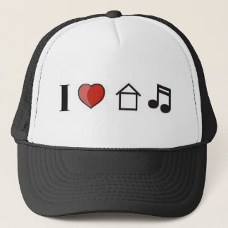 Boné Eu amo o chapéu da música da casa