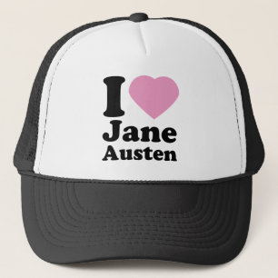 Boné Eu amo o chapéu de Jane Austen