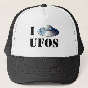 Boné Eu amo o chapéu de UFOs