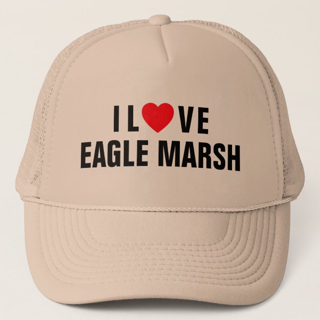 Boné Eu Amo O Chapéu De Viajante Eagle Marsh™ (Frente)