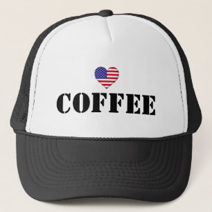 Boné Eu Amo O Chapéu Do Caminhoneiro Do Café™