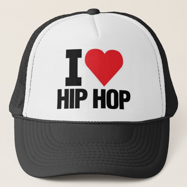 Boné Eu amo o CHAPÉU do hip-hop (Frente)