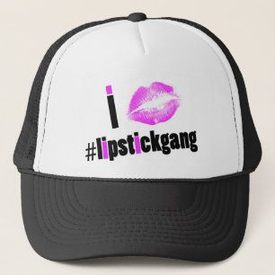 Boné eu amo o chapéu do Snapback do lipstickgang