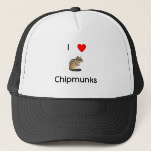 Boné Eu amo o chapéu dos chipmunks