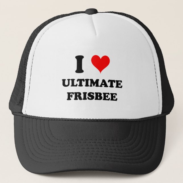 Boné Eu amo o Frisbee final (Frente)