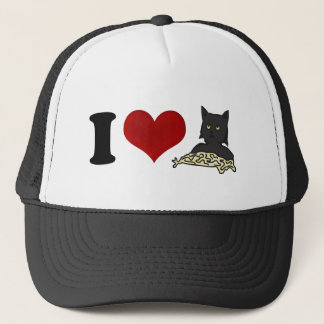 Boné Eu amo o gato dos espaguetes