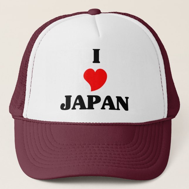 Boné Eu amo o Japão (Frente)