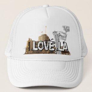 Boné Eu amo o LA - arte #1 de Los Angeles
