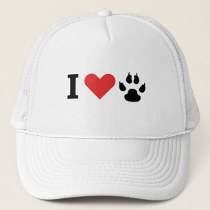 Boné Eu amo o meu cão de gato incrível