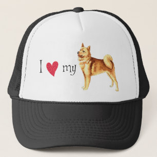 Boné Eu Amo o meu Spitz Finlandês