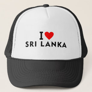 Boné Eu amo o país do Sri Lanka como turismo de viagem