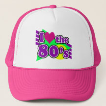 Eu amo o partido de néon geométrico dos anos 80 do
