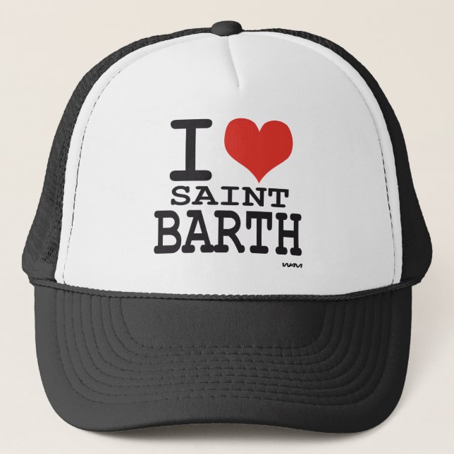 Boné Eu amo o santo Barth - St Barthelemy (Frente)