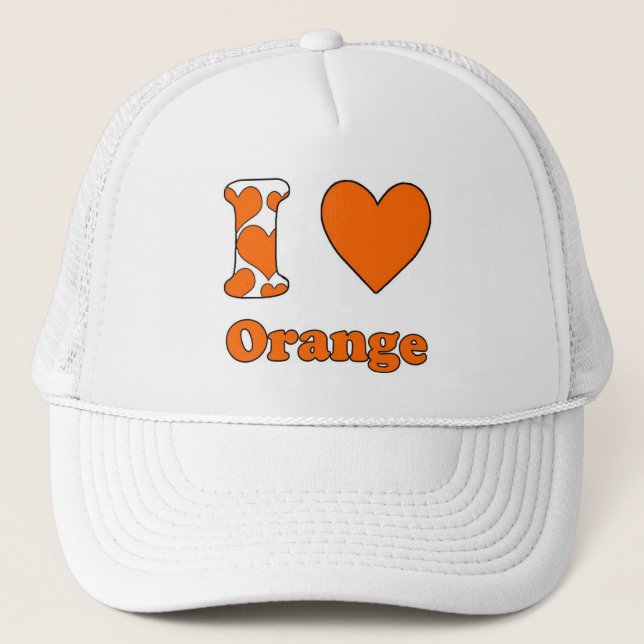 Boné Eu amo Orange (Frente)