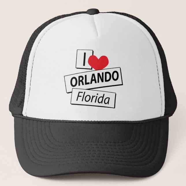 Boné Eu amo Orlando Florida (Frente)