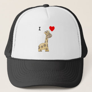 Boné Eu amo os girafas (3)