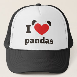 Boné Eu Amo Pandas