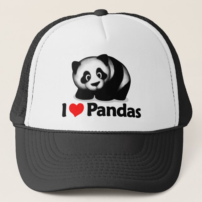 Boné Eu amo pandas (Frente)