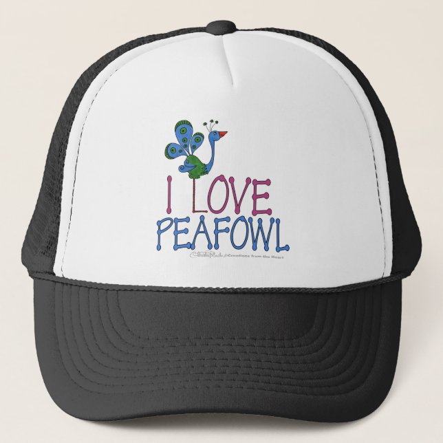 Boné Eu Amo Peafowl (Frente)