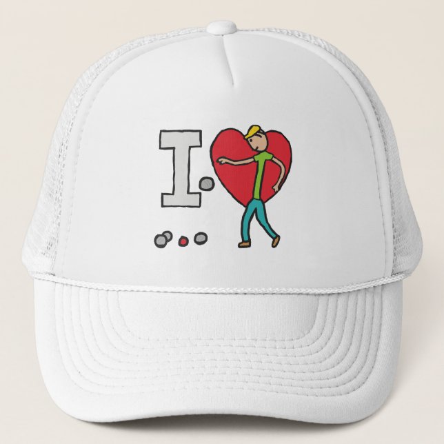 Boné Eu Amo Petanque (Frente)