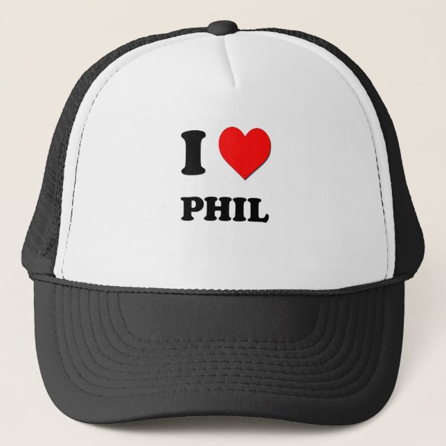 Boné Eu amo Phil (Frente)