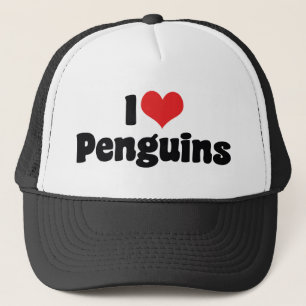 Boné Eu Amo Pinguins Cardíacos - Pinguim Lover
