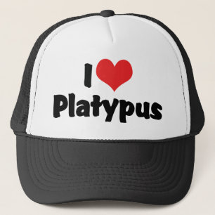 Boné Eu Amo Platypus Do Coração