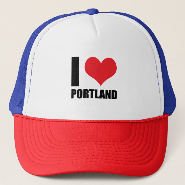 Boné Eu amo Portland (Frente)