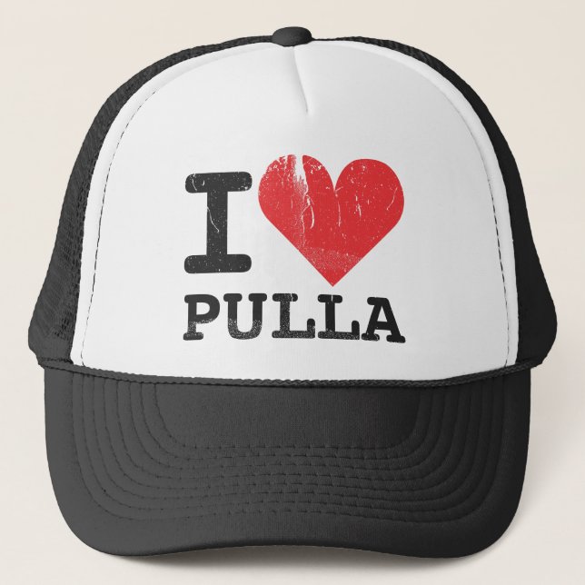 Boné Eu amo Pulla (Frente)